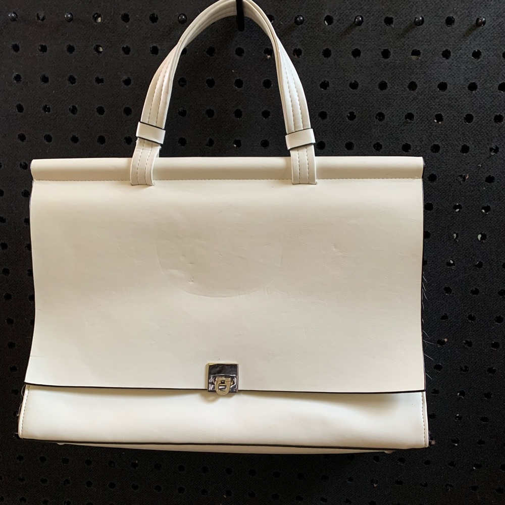 White handbag